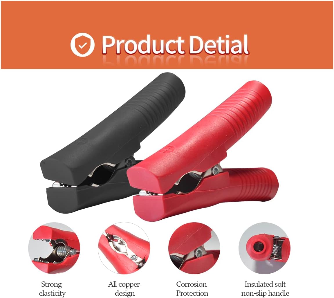 Alligator Clip to O Ring Terminal Adapter Extension Cable