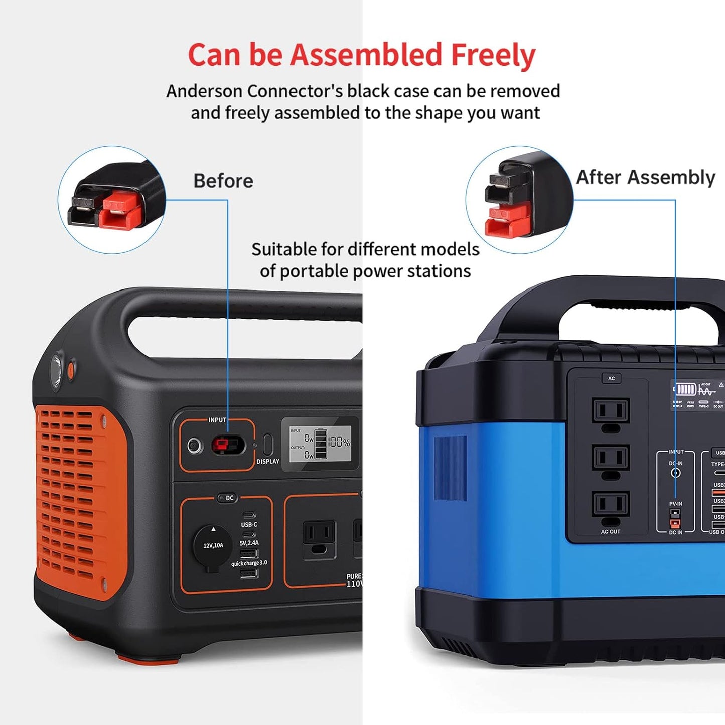 Anderson to O Ring Terminal with Fuse