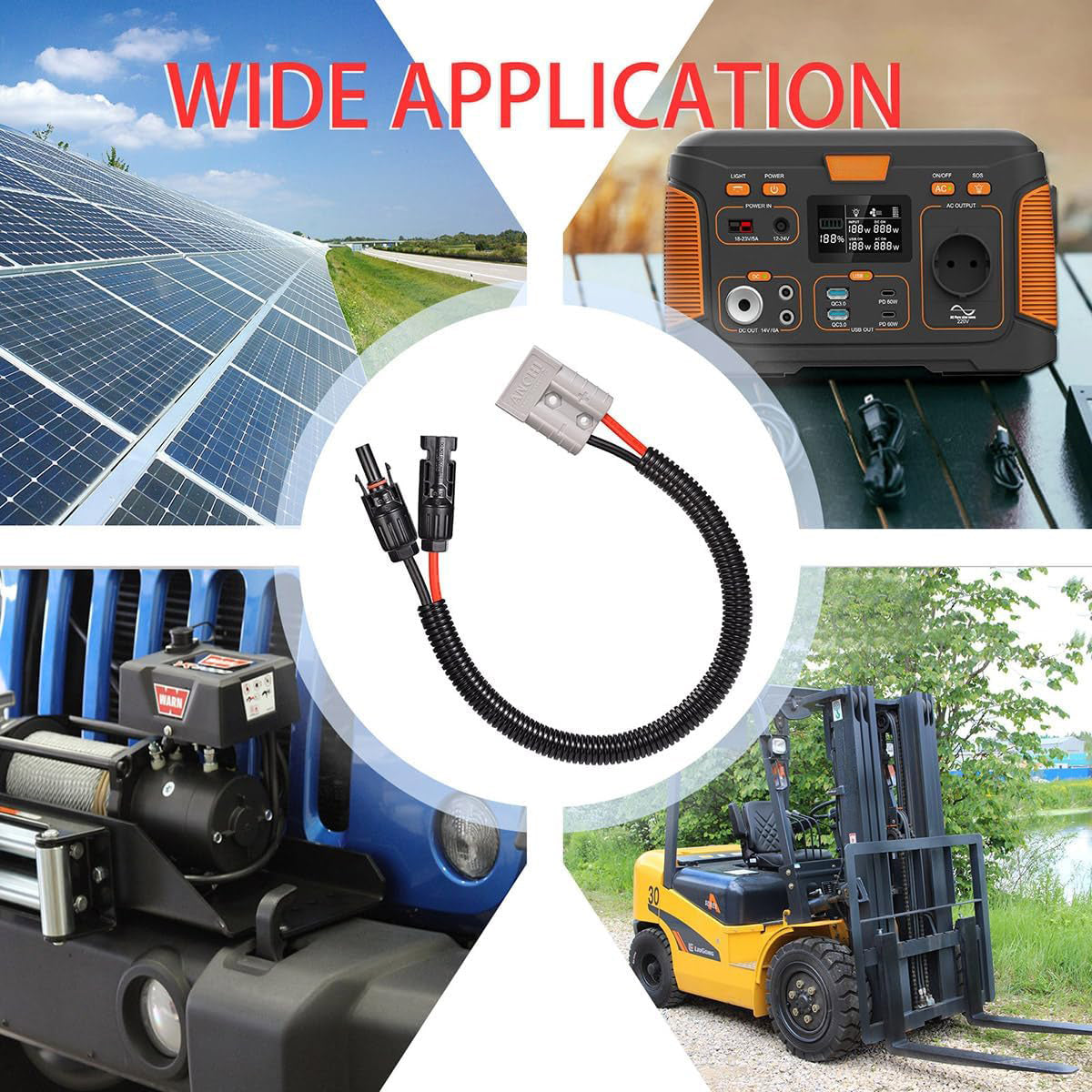 MC4 to Anderson 50 Adapter Extension Cable