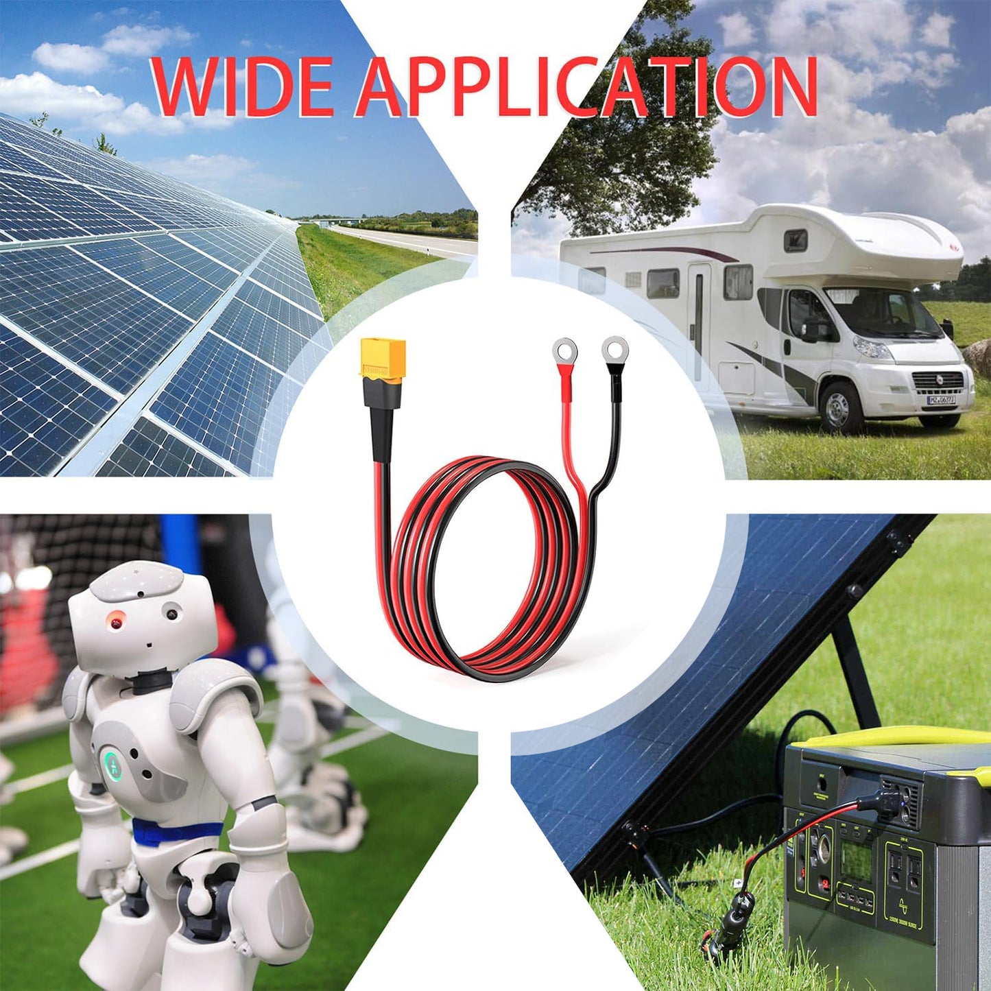 XT60 Female to O Ring Terminal Adapter Extension Cable