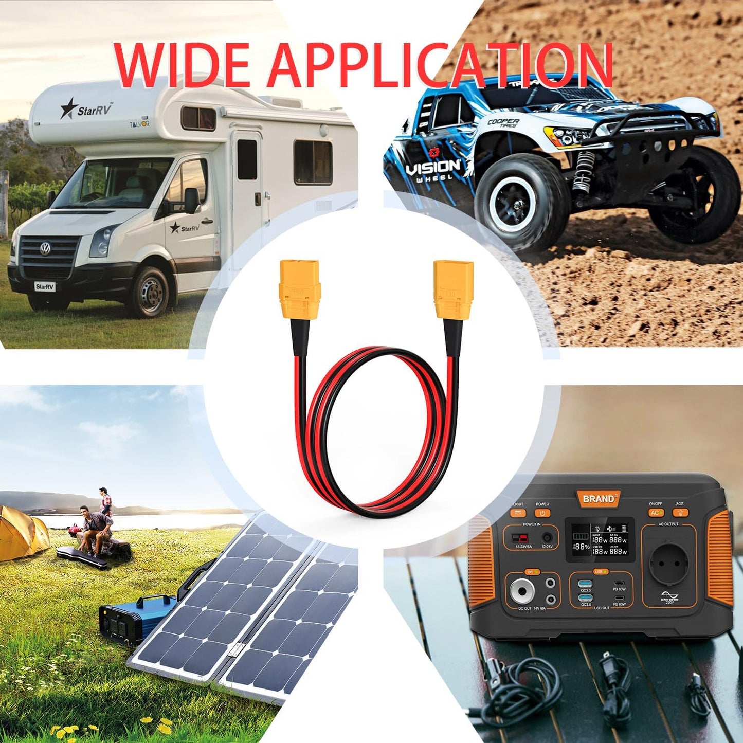 XT90 Male to Female Extension Cable