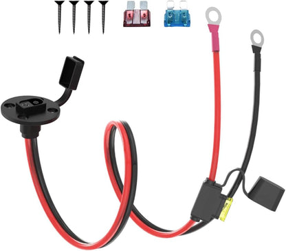 SAE to DIY Adapter Extension Cable with Fuse 14awg