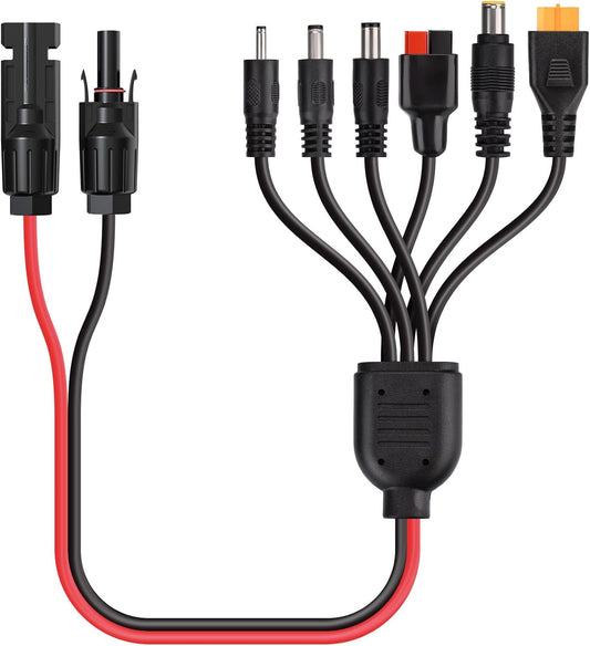 MC4 to 6 Connectors Adapter Extension Cable