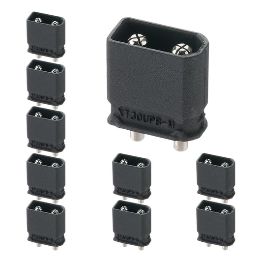 Amass XT30UPB Male Black Connector