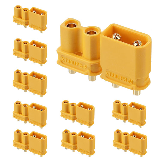 Amass XT30UPB Male Female Yellow Connector