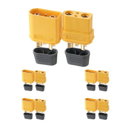 Amass XT90H(2+2) Male Female Yellow Connector