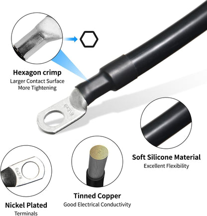 Battery Cable with Lugs