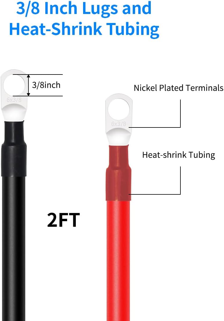 Battery Cable with Lugs