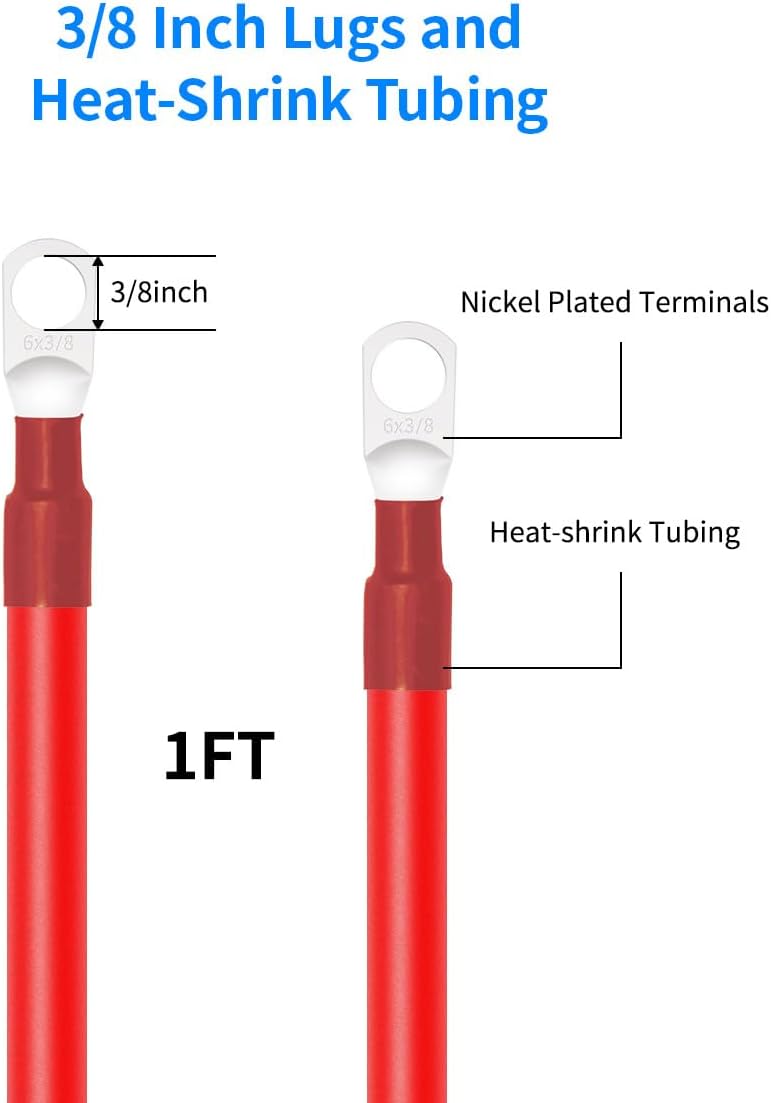 Battery Cable with Lugs