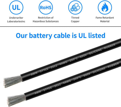 Battery Cable with Lugs