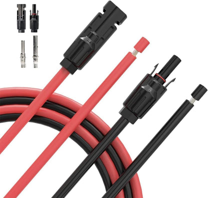 MC4 Male and Female Pigtail Extension Cable with Connectors 1 Pair