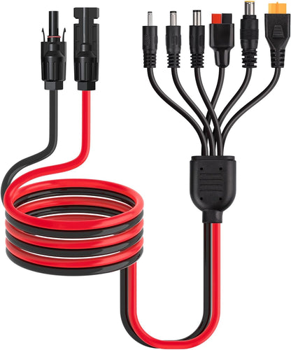MC4 to 6 Connectors Adapter Extension Cable