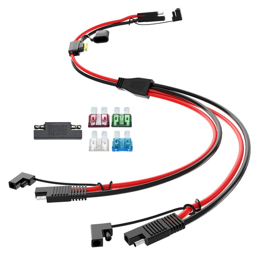 SAE 1 to 2 Splitter Cable with Fuse
