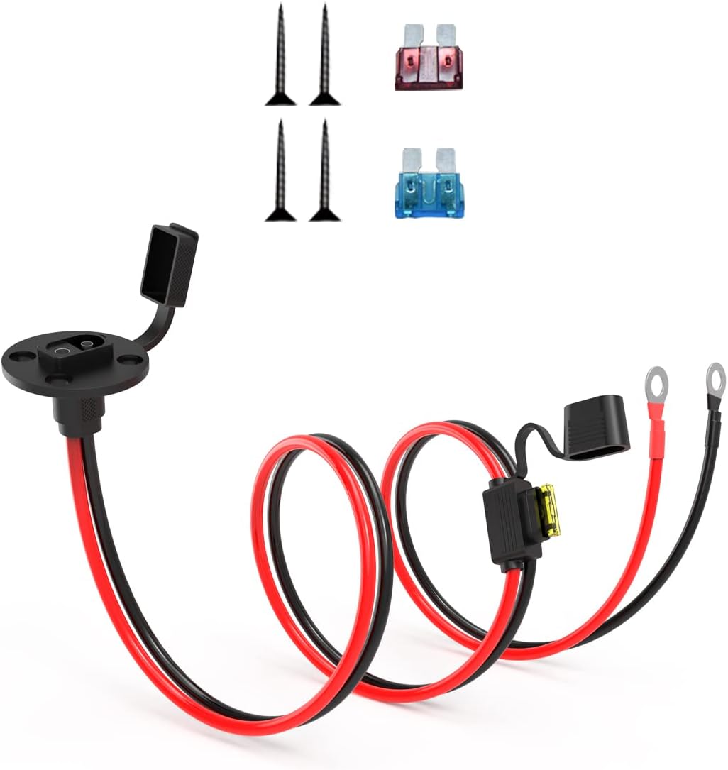 SAE to DIY Adapter Extension Cable with Fuse 14awg