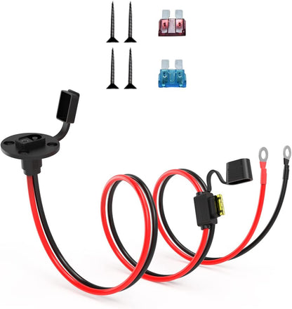 SAE to DIY Adapter Extension Cable with Fuse 14awg