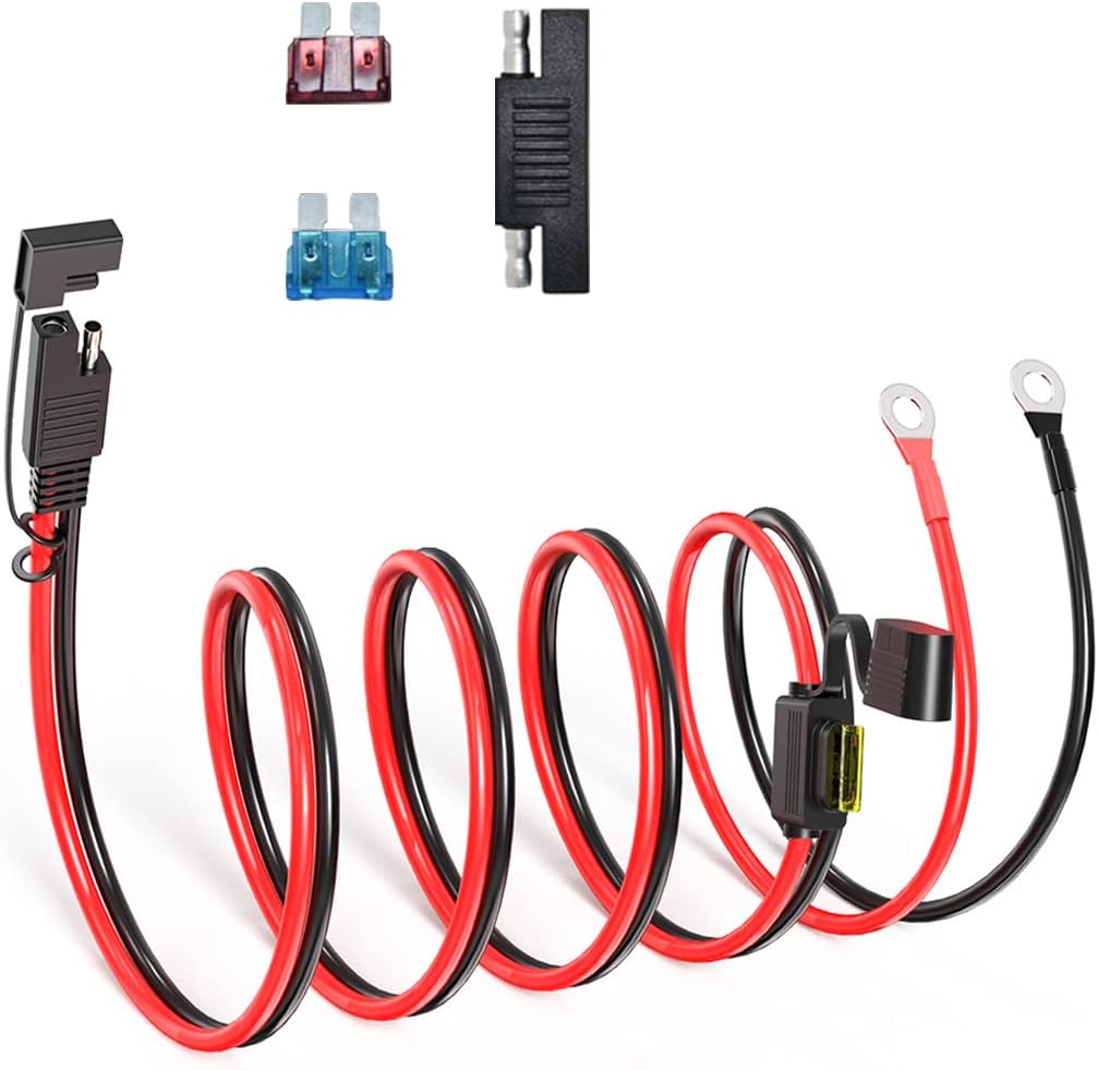 SAE to DIY Adapter Extension Cable with Fuse 14awg