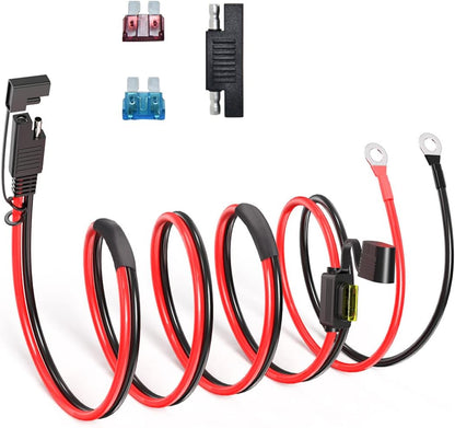 SAE to DIY Adapter Extension Cable with Fuse 14awg