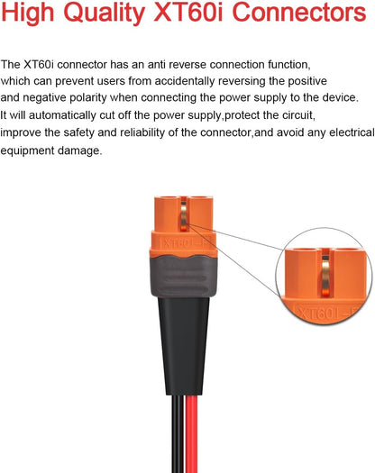 XT60i Female to Cigarette Lighter Adapter Extension Cable