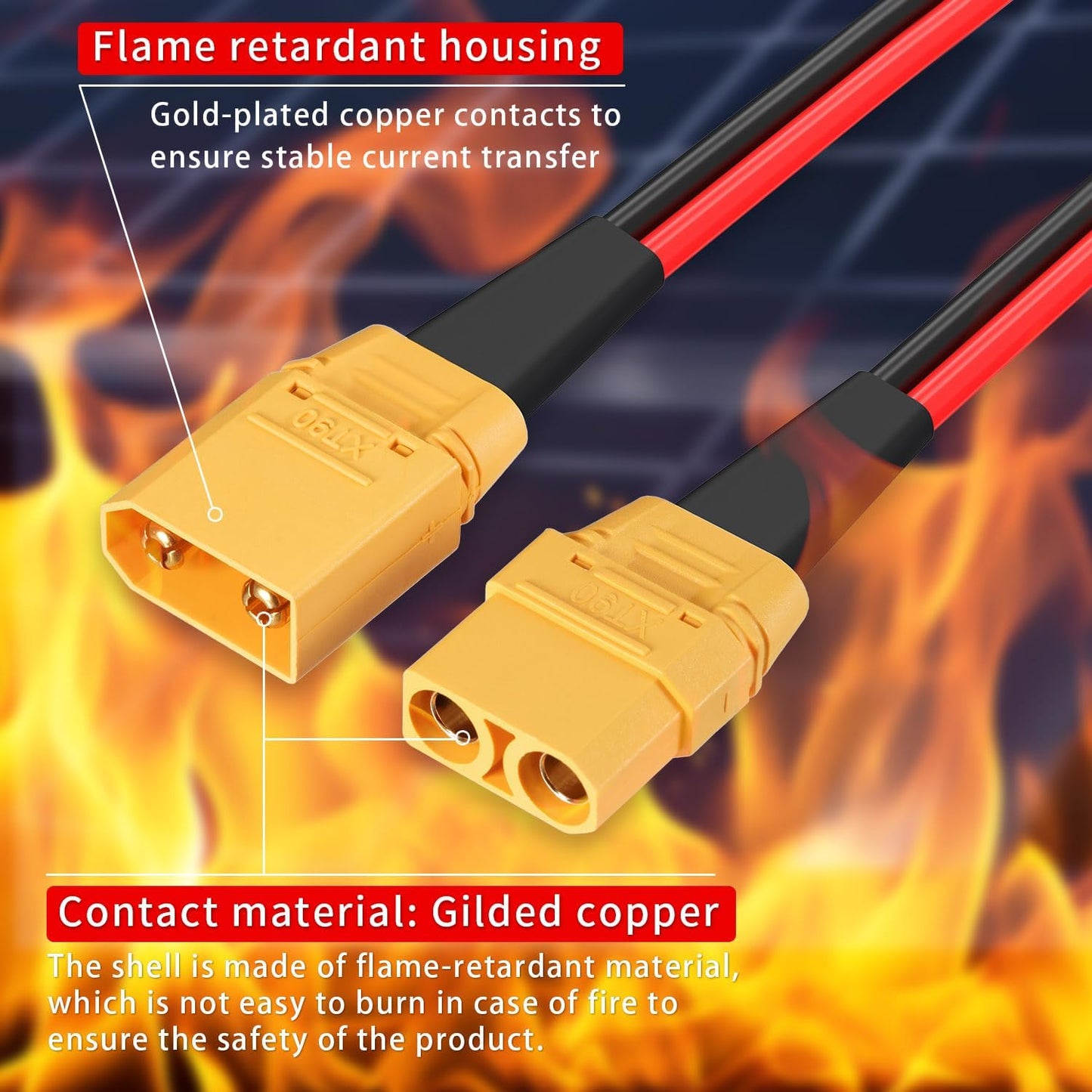 XT90 Male to Female Extension Cable